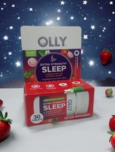 OLLY Extra Strength Fast Dissolve Tablet 5mg Melatonin Strawberry 30Ct E... - $13.85