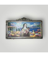St. Therese of Lisieux Lithograph Print Ornate Gold Shaped Wood Frame - £165.94 GBP