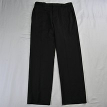 Van Heusen 32 x 32 Black Traveler Straight Flat Front Dress Mens Pants - £11.80 GBP