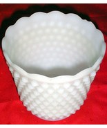 Vintage Collectible Fire King Hobnail Milk Glass Vase 5&quot; Inches Tall - $197.76 MXN
