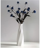 Dried Flower Vase, Mantel, Table Decoration, White Geometric Decorative ... - £31.87 GBP