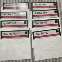Quattro Pro Borland Software Disks 5.25 Floppy Disks ProView 1991 - $37.05