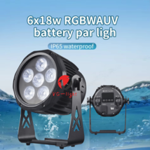 IP65 Waterproof LED Par Light 6X18W 6in1 DMX Outdoor Wireless Battery DJ... - $202.36