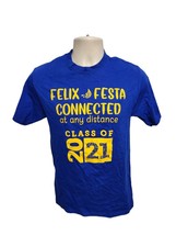 Felix Festa Connected at any distance Class of 2021 Adult Small Blue TShirt - £11.94 GBP