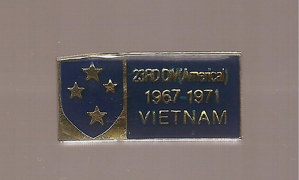 Vintage Vietnam War 23rd Division 1967-1971 Small Memorial Hat Or Collar... - $3.50