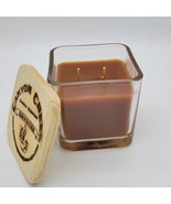 NEW Canyon Creek Candle Company 9oz Cube jar PUMPKIN SPICE scented Handmade - $19.44