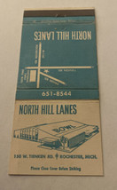 Vintage Matchbook Matchcover Bowling North Hill Lanes Rochester MI - $3.09