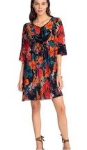 Johnny Was 100% Silk Women’s Dress XSmall Hibiscus  Dress Pre-loved NICE... - $59.12