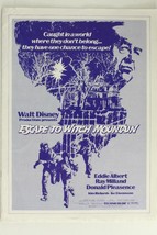 Vintage Movie Pressbook Paper Walt Disney Escape To Witch Mountain Eddie... - £12.07 GBP