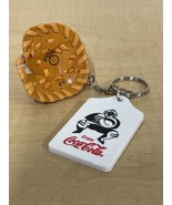 NEW Coca-Cola Baseball Catchers Mitt Keychain Soda Advertising KG JD - £7.39 GBP