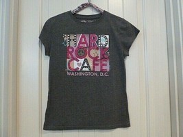 Hard Rock Cafe Washington DC T shirt Small Woman or Childs X large  Glit... - £14.20 GBP