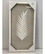 Madison Park Sabal Palm Rice Paper Framed Shadow Box in Off White with D... - $33.69 CAD