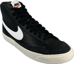 Nike Men&#39;s Blazer Mid 77 Vintage Black Sail Shoes BQ6806-002 - £54.28 GBP