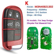 For 2011-2020  Charger Dart Journey Challenger Durango Smart Key Fob ID46 Chip 4 - £45.66 GBP