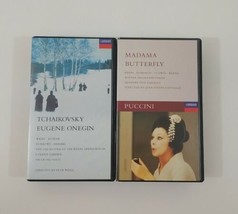 Classical Music VHS Lot - Puccini Madama Butterfly - Tchaikovsky Eugene Onegin  - £9.74 GBP