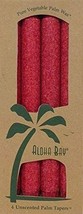 Aloha Bay TAPER CANDLE,9IN,RED - £10.01 GBP