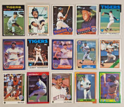 Detroit Tigers Lot of 15 MLB Baseball 1970&#39;s,80&#39;s,90&#39;s Jack Morris,Mike Heath - $15.28