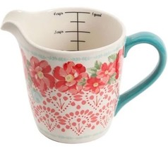 Pioneer Woman ~ Four (4) Cup ~ Stoneware ~ Measuring Cup ~ Vintage Rose - $651.12 MXN