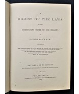 1872 antique IOOF PENNSYLVANIA DIGEST OF LAWS constitution rules ODD FEL... - £68.49 GBP