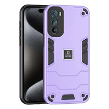 For Motorola Edge 30 2 in 1 Shockproof Phone Case(Purple) - £2.00 GBP