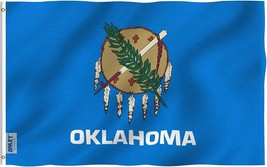 Anley Fly Breeze 3x5 Foot Oklahoma State Flag - Oklahoma OK Flags Polyester - £5.85 GBP