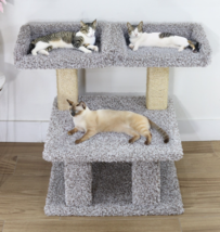 PRESTIGE EXTRA LARGE CAT POST W/2 WINDOW PERCHES-30&quot;H-FREE SHIPPING IN T... - €125,69 EUR
