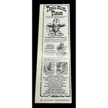 Tonto Rim Trading Times Vintage Print Ad 90s Western Clothing Hats Salem IN - £8.59 GBP