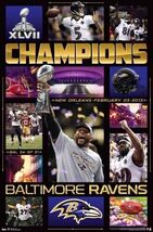 not Baltimore Ravens XLVII Champions Metal Sign NFL Football 12x8in - $34.67 CAD