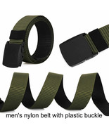 Tactical Men&#39;s Nylon Belt with Plastic Buckle Size 44, 1.5&quot; Width Nylon ... - £11.29 GBP