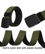 Tactical Men&#39;s Nylon Belt with Plastic Buckle Size 44, 1.5&quot; Width Nylon ... - $25.14 CAD