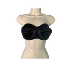 Vanity Fair Womens Size 38C Black Strapless Bra Mesh Back Sides Underwire - $14.84