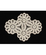 Vintage Handmade Lace Doily with Circular Design Beautiful Workmanship - $10.54 CAD