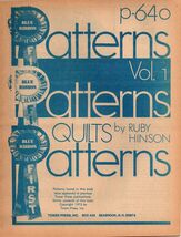 Vintage 70's Blue Ribbon Patterns Quilting Pattern booklet Volume 1 p-640 - $7.99