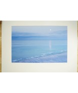 Tom Adams Photography Sunrise Moon Over Pacific Ocean Oregon Photo Art 2... - £27.24 GBP