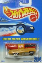 Hot Wheels Oscar Mayer Wienermobile #204 with 5 Dot Wheels on Blue to White Card - £21.24 GBP