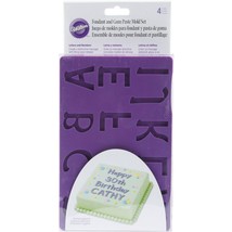 Wilton Silicone Letters and Numbers Fondant and Gum Paste Molds, 4-Piece - Cake  - £31.63 GBP