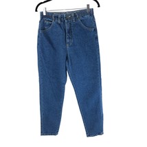 LL Bean Womens High Rise Tapered Mom Jeans Medium Wash 6P - £15.37 GBP
