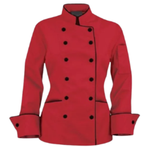 Unisex Chef Mantel Voll Lang Ärmel Polycotton Jacke Mantel Küche Uniform - £36.08 GBP+
