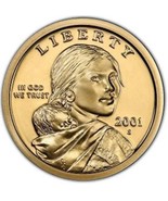 2001 S Sacagawea/Native American Dollar Deep Cameo Gem Proof  - $3.25