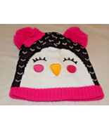 Winter Hat set Girls Kids One Size 2pc Gloves Mittens NEW Penguin Tassel... - £10.47 GBP