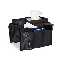 Relaxdays 6-Pocket Sofa Chair Couch Armrest Organizer Tray, Black  - $44.00