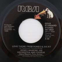 Henry Mancini - Love Theme From Romeo &amp; Juliet / The Windmills.. 45 rpm 447-0837 - £7.55 GBP