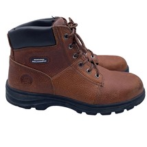 Skechers Workshire Steel Toe Work Safety Boots Leather Brown Mens Size 14 - $64.34