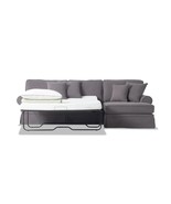 Katie Gray 110&#39;&#39; 2 Piece Right Arm Facing Full Gel Sleeper Chaise Sectional - $599.00