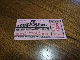Original Nov 6th 1937 New Hampshire UNH vs. Tufts College Football Ticket Stub - £14.67 GBP