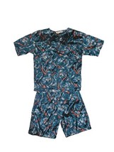 Vtg Billion Bay New York All Over Print Rayon Mens Romper/ Lounge Set Sz... - £29.76 GBP