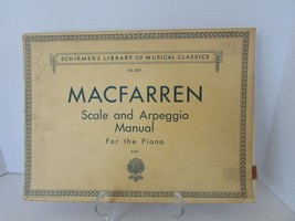 Schirmers Library #1037 Macfarren Scale &amp; Arpeggio Manual Piano Sheet Music Book - $14.80