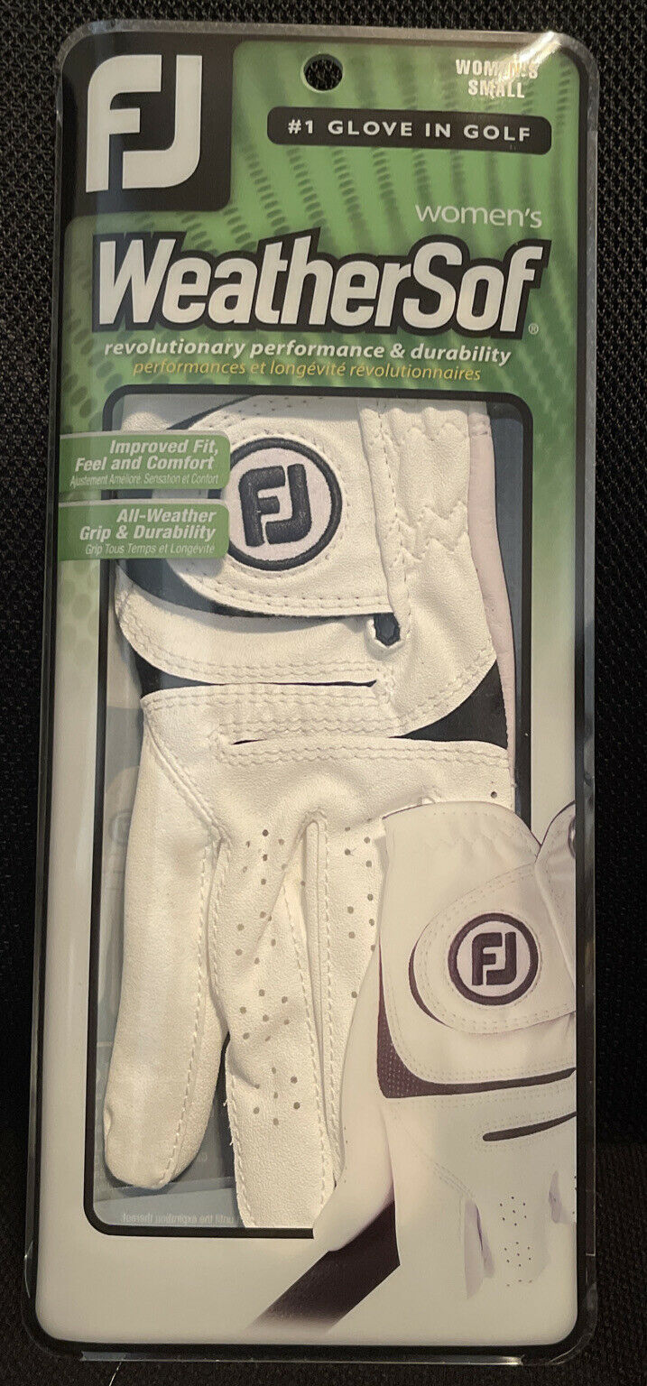 FootJoy Women's WeatherSof Golf Glove White Small Worn on Left Hand - $14.85