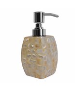 HANDTECHINDIA Mother of Pearl Refillable Hand Soap Dispenser Dish Bathroom Count - £28.02 GBP
