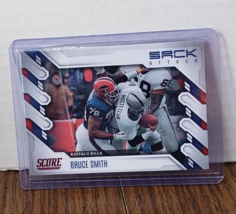 2022 Score Football Sack Attack #SA-BS Red Parallel Bruce Smith - £1.55 GBP